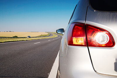 image of car on the side of the road