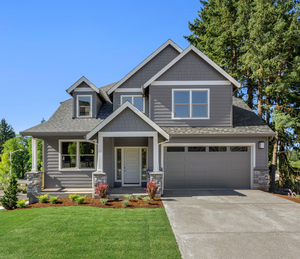 Nice suburban house with nice lawn